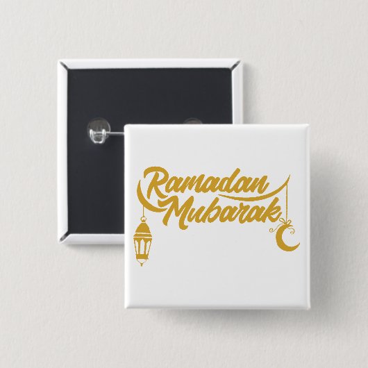 Gesegneter Ramadan Button (Vorne & Hinten)