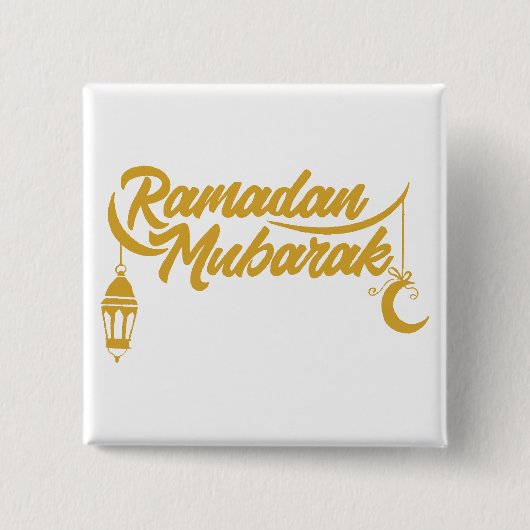 Gesegneter Ramadan Button (Vorderseite)