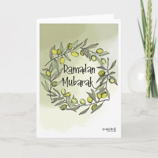 Gesegneter Ramadan Karte (Vorderseite)