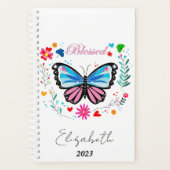 Gesegneter Schmetterling personalisiert, benutzerd Planer (Vorderseite)