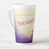 Gesegneter Schmetterling und Paisley und Blume Milchtasse (Linke Ecke)