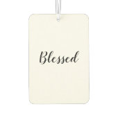 Gesegneter Schwarz-weißer, benutzerdefinierter Skr Autolufterfrischer (Rückseite)