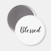 Gesegneter Schwarz-weißer, benutzerdefinierter Skr Magnet (Vorderseite/Rückseite)