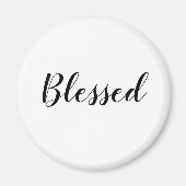 Gesegneter Schwarz-weißer, benutzerdefinierter Skr Magnet (Vorne)