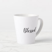 Gesegneter Schwarz-weißer, benutzerdefinierter Skr Milchtasse (Rechte Ecke)