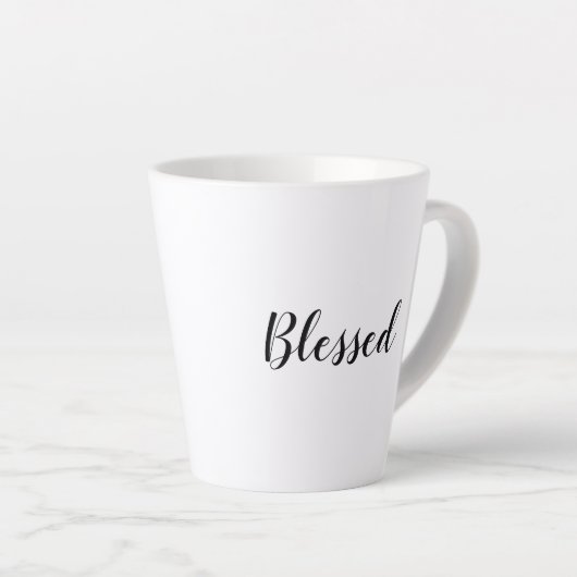 Gesegneter Schwarz-weißer, benutzerdefinierter Skr Milchtasse (Rechte Ecke)