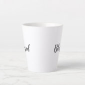 Gesegneter Schwarz-weißer, benutzerdefinierter Skr Milchtasse (Vorderseite)