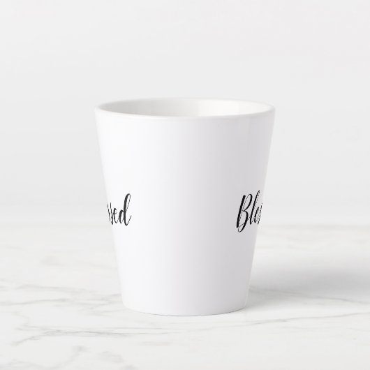 Gesegneter Schwarz-weißer, benutzerdefinierter Skr Milchtasse (Vorderseite)