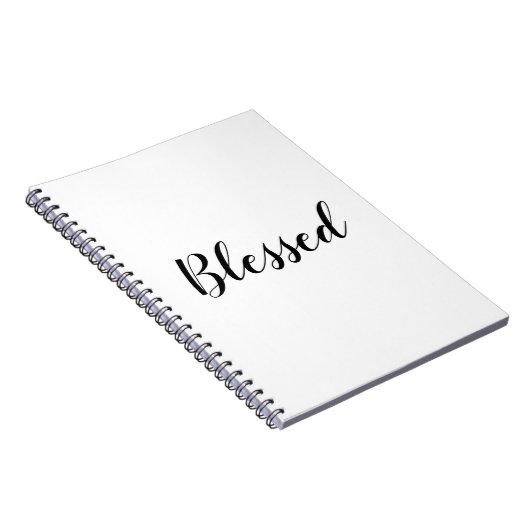 Gesegneter Schwarz-weißer, benutzerdefinierter Skr Notizblock (Rechte Seite)