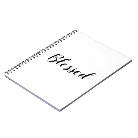 Gesegneter Schwarz-weißer, benutzerdefinierter Skr Notizblock (Linke Seite)