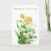 Gesegneter Tag Denken Sie an Sie Karte (Vorderseite)