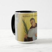 Gesegneter Titus Brandsma Carmelite Saints Prieste Tasse (Vorderseite Links)