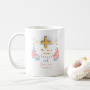 Gesegneter und auserwählter personalisierter Mutte Kaffeetasse