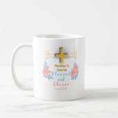 Gesegneter und auserwählter personalisierter Mutte Kaffeetasse (Links)