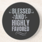 Gesegneter und höchst beliebter Sandstone-Unterset Getränkeuntersetzer (Vorne)