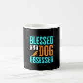 Gesegneter und hundesüchtiger Hunde-Liebhaber Kaffeetasse (Mittel)