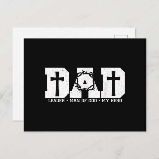 Gesegneter Vater Daddy Cross Christlichen religiös Postkarte (Vorne/Hinten)