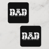 Gesegneter Vater Daddy Cross Christlichen religiös Quadratische Visitenkarte (Vorne/Hinten)