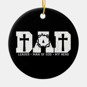 Gesegneter Vater Daddy Kreuz Christlich Religiöser Keramik Ornament
