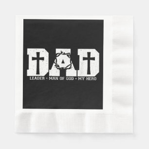 Gesegneter Vater Daddy Kreuz Christlich Religiöser Serviette