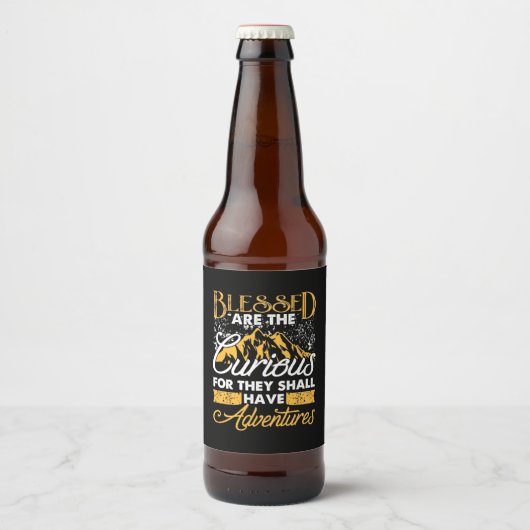 Gesegnetes Abenteuer Bierflaschenetikett (Vorderseite)