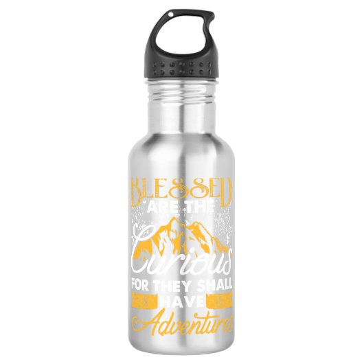 Gesegnetes Abenteuer Edelstahlflasche (Vorderseite)
