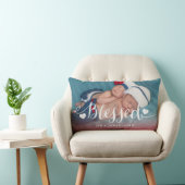 Gesegnetes | Baby-Geburtvalentines-Foto-Kissen Lendenkissen (Stuhl )