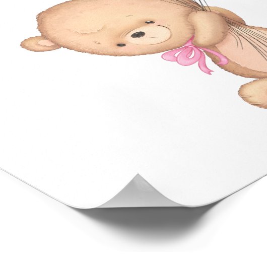 Gesegnetes Baby Girl Kinderzimmer Poster (Ecke)