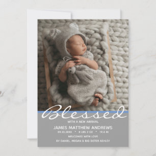 Gesegnetes Baby Pink Herz Foto Geburt