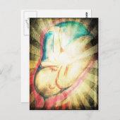 Gesegnetes Baby Postkarte (Vorne/Hinten)