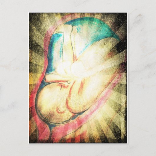 Gesegnetes Baby Postkarte (Vorderseite)