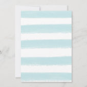 Gesegnetes Blue Foto Script personalize Boy Birth Ankündigung (Rückseite)