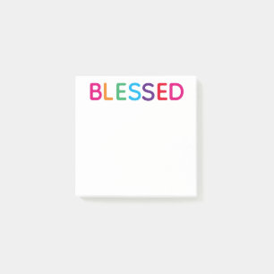 Gesegnetes Buntes 3 x 3 Post-it Klebezettel