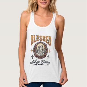 Gesegnetes christliches Vintage-Stich-T-Shirt-Desi Tank Top