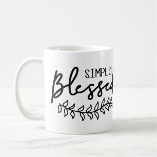Gesegnetes Christliches Zitat Modernes Bauernhaus  Kaffeetasse