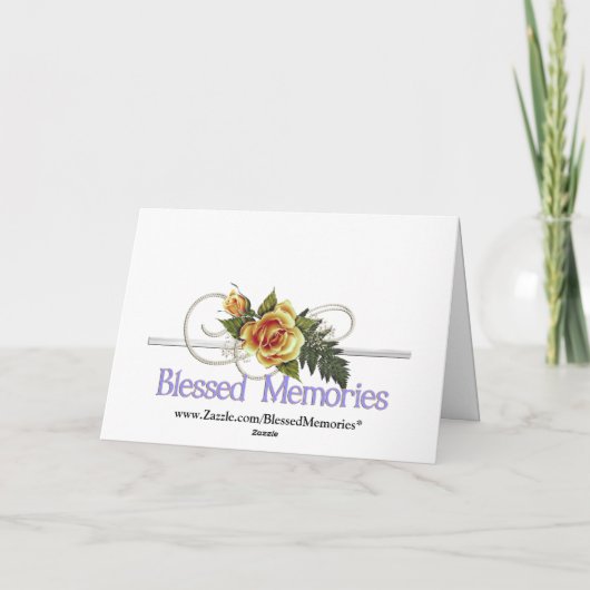 Gesegnetes Erinnerungens-Mutter-Beileid Karte (Rückseite)