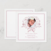 Gesegnetes Event Foto Geburtserklärung Ankündigung (Vorne/Hinten)