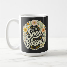 Gesegnetes florales christliches Design auf Basis  Kaffeetasse
