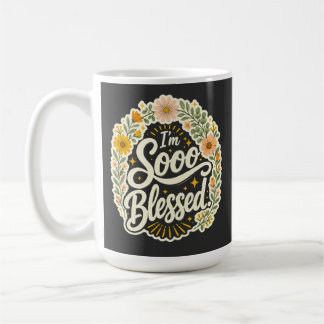 Gesegnetes florales christliches Design auf Basis  Kaffeetasse
