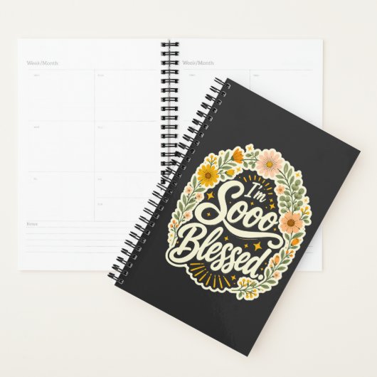 Gesegnetes florales christliches Design auf Basis Planer (Anzeige)