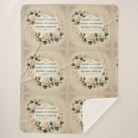 Gesegnetes Forever AI Art Sherpadecke (Vorderseite)