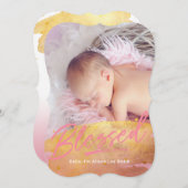 "Gesegnetes" Foto Feiertagskarte (Vorne/Hinten)