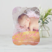 "Gesegnetes" Foto Feiertagskarte (Stehend Vorderseite)