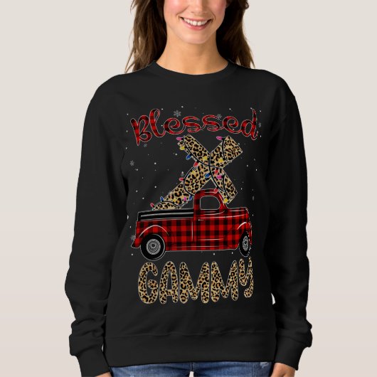 Gesegnetes Gambling Red Truck Kariert Color Fami Sweatshirt (Vorderseite)