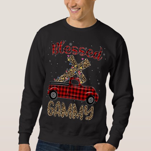 Gesegnetes Gambling Red Truck Kariert Color Fami Sweatshirt (Vorderseite)
