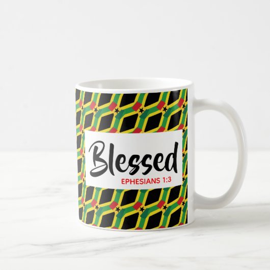 Gesegnetes GHANA JAMAICA Kaffeetasse (Rechts)