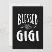 Gesegnetes Gigi Shirt Mütter Tagesgeschenke Dankeskarte (Vorderseite)
