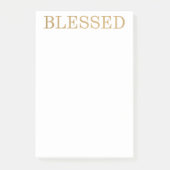 Gesegnetes Gold Post-it Klebezettel (Vorderseite)