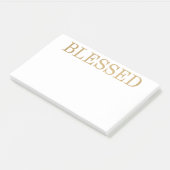 Gesegnetes Gold Post-it Klebezettel (angewinkelt)