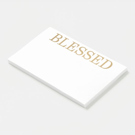 Gesegnetes Gold Post-it Klebezettel (angewinkelt)